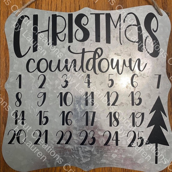 Christmas Countdown Sign - Picture 1 of 1